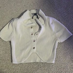 Button up crop top